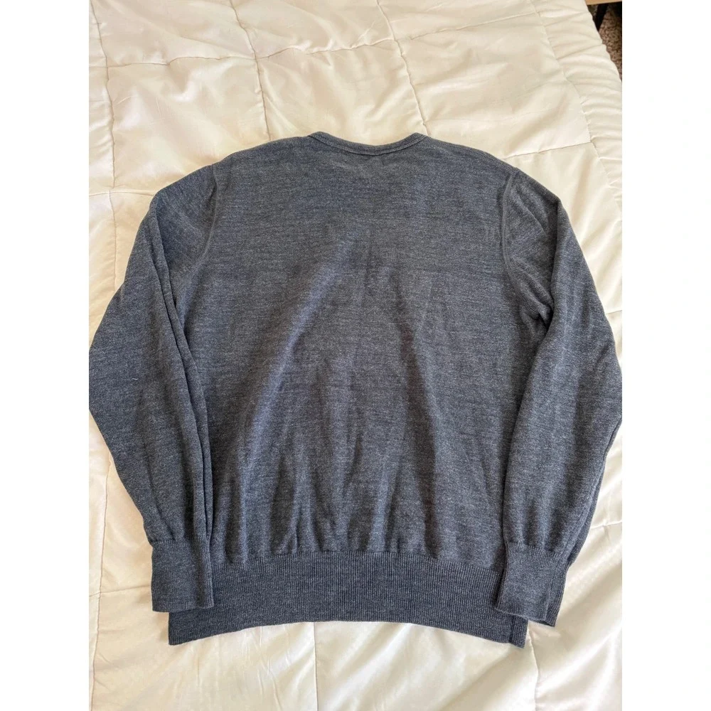 J.Crew Men's Cotton Crewneck Sweatshirt Gray XL French Terry Pullover‎